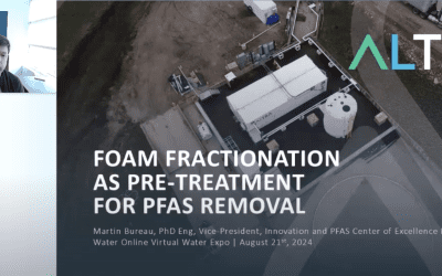 Foam Fractionation as Pre-Treatment for PFAS Removal. Water Online Water Expo 2024